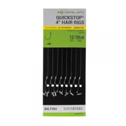 Korum Big Fish Quickstop Hair Rigs 4'' Barbless