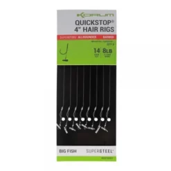 Korum Big Fish Quickstop Hair Rigs 4'' Barbed