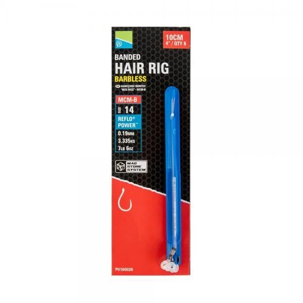 Preston MCM-B Banded Hair RIgs 4'' 10cm 1 Preston MCM-B Banded Hair RIgs 4'' 10cm