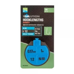 Preston Revalution Hooklengths N50 Barbed 100cm