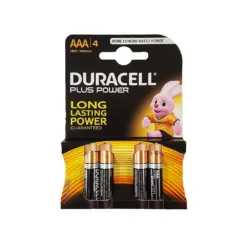 Duracell Plus 1.5V AAA 4 Stuks
