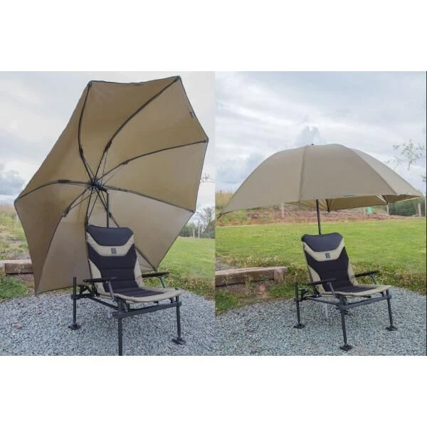Korum 50 Graphite Brolly 2 Korum 50 Graphite Brolly - Afbeelding 2