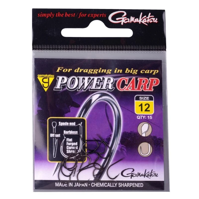 Gamakatsu Power Carp Flatted Eye Barbless Haak 3 Gamakatsu Power Carp Flatted Eye Barbless Haak - Afbeelding 3