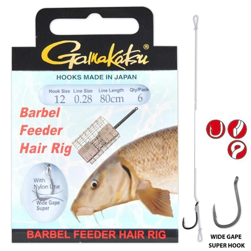 Gamakatsu BKS-WG Barbel Feeder Hair Rig 80cm 1 Gamakatsu BKS-WG Barbel Feeder Hair Rig 80cm